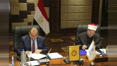 المفتي ورئيس جامعة بني سويف يوقعان بروتوكول تعاون بمجالات البحوث والتدريب