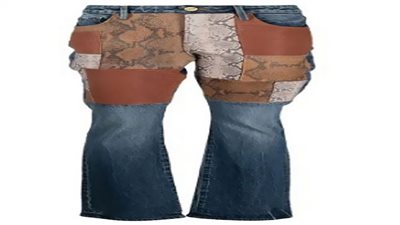 (شاهد) بنطلون الجينز المرقع يغزو منصات الموضة العالمية في خريف 2021