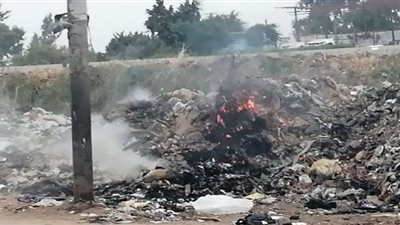 صور.. قمامة بحر المنصورة إشعال ذاتي