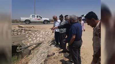 متابعة للجنة المرور على أعمال الحماية من مخاطر الأمطار ببني سويف