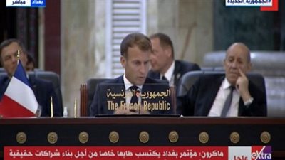 (فيديو) الرئيس الفرنسي: ملتزمون بإنشاء مشاريع بنى تحتية في العراق