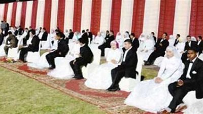 زفاف 100 عروس فى احتفال مصر بيوم اليتيم