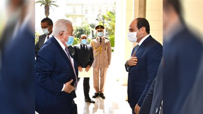 السيسي يبحث مع أبو مازن مستجدات القضية الفلسطينية وعملية السلام في الشرق الأوسط