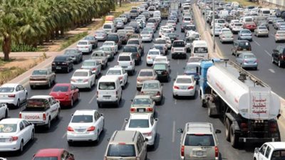 تعرف على الحالة المرورية بمحور 26 يوليو