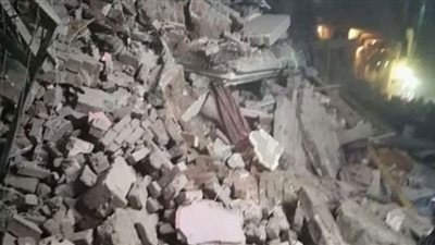 محافظ القليوبية: إخلاء 4 منازل مجاورة لعقار شبرا الخيمة المنهار
