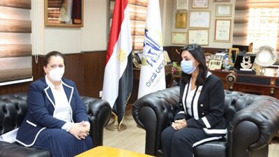 مايا مرسي تستقبل الأمين المساعد للأمم المتحدة بالبرنامج الإنمائي