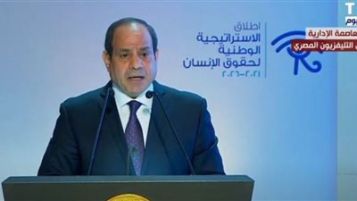السيسي: الدولة وفرت الحق في العمل والسكن والتعليم للفئات الأولى بالرعاية(فيديو)