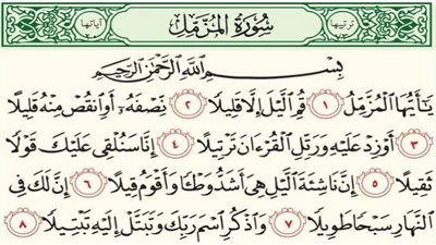 سورة المزمل.. آيات قرآنية لتيسير الرزق وقضاء الحوائج ورفع السحر