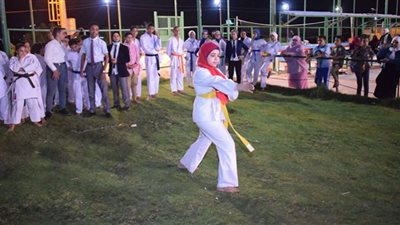 جامعة سوهاج تنظم بطولة تتشيطية في لعبة الكاراتيه 