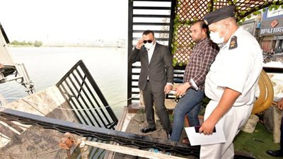 نائب محافظ الدقهلية يتابع لجنة مراجعة فحص تراخيص المراكب العائمة والمعديات