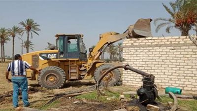 إزالة ١١٥ حالة تعدي على الأراضي الزراعية بالشرقية