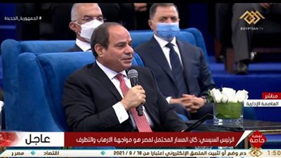 فيديو.. السيسي: نعمل على تنمية وبناء الدولة بقوة