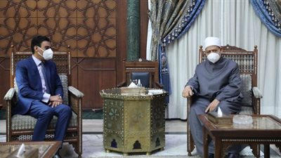 شيخ الأزهر يناقش مع سفير مصر بغينيا الاستوائية إنشاء مركز لتعليم اللغة العربية