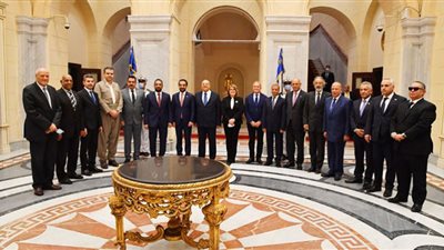 بحضور رئيس الوفد.. رئيس الشيوخ يستقبل رئيس مجلس النواب العراقي