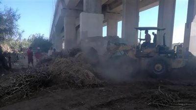 إزالة 9 حالات تعدي علي أملاك الدولة بدمياط