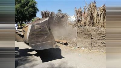 إزالة ١٥٥ حالة تعدى على أراضى أملاك الدولة بقنا