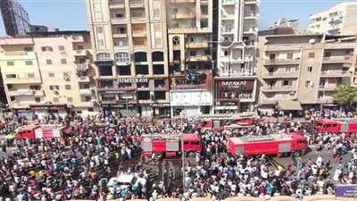 حريق عيادة دمنهور| شاب يخاطر بحياته لينقذ أرواح أبرياء