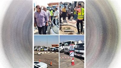 رئيس مياه القناة يتفقد معدات الشركة استعدادا للأمطار والسيول بالشتاء