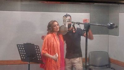 أسرة فيلم معالي ماما تنتهي من تسجيل الأغنية الدعائية | تفاصيل