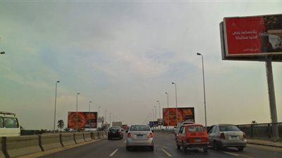 الحالة المرورية أعلى محور 26 يوليو اليوم الأحد