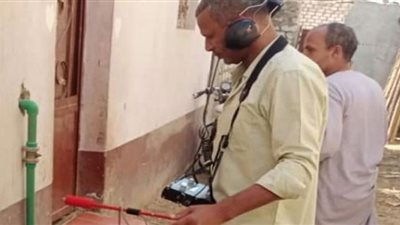 الانتهاء من مشكلة المياه الجوفية بقرية الحيبة في بني سويف