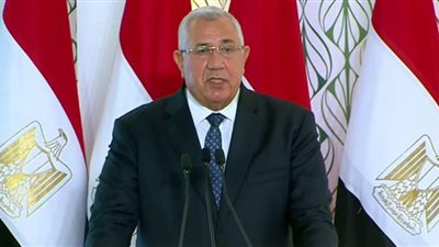 8 تصريحات لـ وزير الزراعة في افتتاح محطة مياه بحر البقر