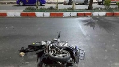 مصرع شخص وإصابة آخر بحادث انقلاب دراجة بخارية في كفر الشيخ