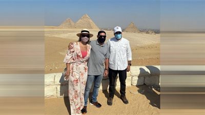 نائب رئيس جمهورية البرازيل يزور منطقة أهرامات الجيزة