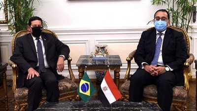 رئيس الوزراء يلتقي نائب الرئيس البرازيلي بالقاهرة