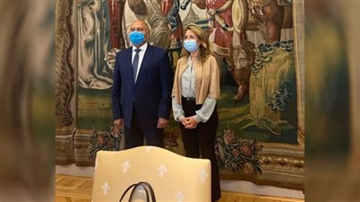 وزير النقل يبحث مع نظيرته الإسبانية سبل التعاون المشترك