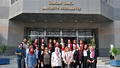 صور| انطلاق قافلة جامعة حلوان الفنية لقري مركز الصف