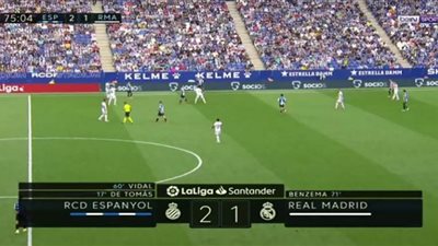 كريم بنزيما يحرز الأول لريال مدريد أمام إسبانيول (فيديو)