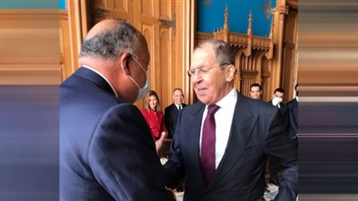 شكري يسلم نظيره الروسي رسالة من السيسي لبوتين