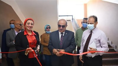 جامعة أسيوط تفتتح عددا من التجهيزات المضافة لمستشفى الطب البيطرى التعليمى