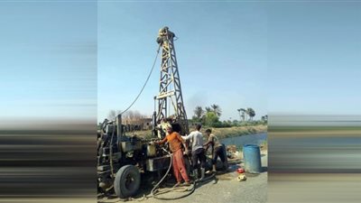 استكمال أعمال التكاسي بمصرف النويرة شاويش بمركز اهناسيا غرب بنى سويف