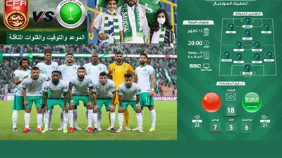 بث مباشر السعودية يلا شوت .. مشاهدة مباراة السعودية والصين بث مباشر تصفيات مونديال اليوم 12-10-2021