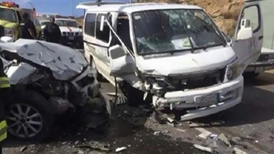 إصابة 3 أشخاص في حادث تصادم بمنشأة القناطر