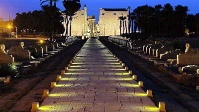 حفل افتتاح طريق الكباش بذكرى عيد الأقصر القومي و كشف مقبرة توت