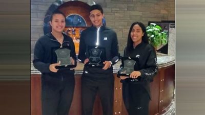 ندى إيهاب لاعبة الأهلي تفوز بالمركز الأول ببطولة بلاك بول للإسكواش