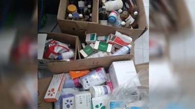 ضبط مخزن لبيع المستلزمات الطبية بدون ترخيص فى الفيوم