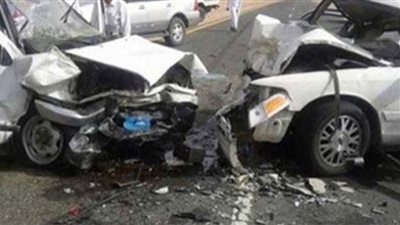 إصابة 8 أشخاص في حادث تصادم سيارتين بأسيوط