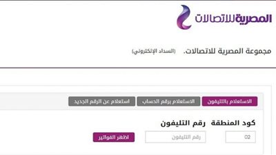 طريقة الاستعلام وسداد فاتورة التليفون الأرضي