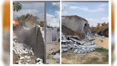 إزالة 14 حالة تعدي على الأراضي الزراعية بالإسماعيلية