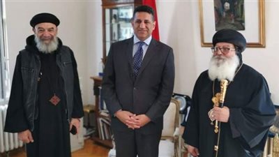 سفارة مصر في بلجراد تستقبل أسقف وسط أوروبا فى زيارته الأولى إلى صربيا