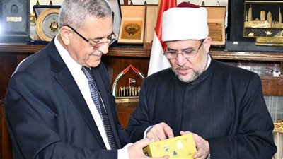 وزير الأوقاف يستقبل سفير الجزائر بالقاهرة لبحث أوجه التعاون المشترك