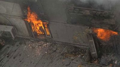 التحقيق في واقعة حريق مخزن ملابس بشبرا الخيمة