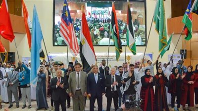 إنطلاق فاعليات الملتقى الثقافى والرياضي الأول للطلاب الوافدين بجامعة طنطا