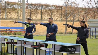 بالصور.. تدريبات المنتخب المصري للخماسي الحديث بملاعب الجامعة الأمريكية استعداداً لخوض كأس العالم