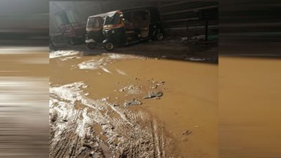 شوارع المنصورة الفرعية تغرق في 