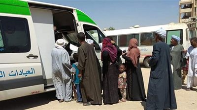 صحة قنا تنظيم قافلة طبية بقرية أبو دياب بممركز دشنا